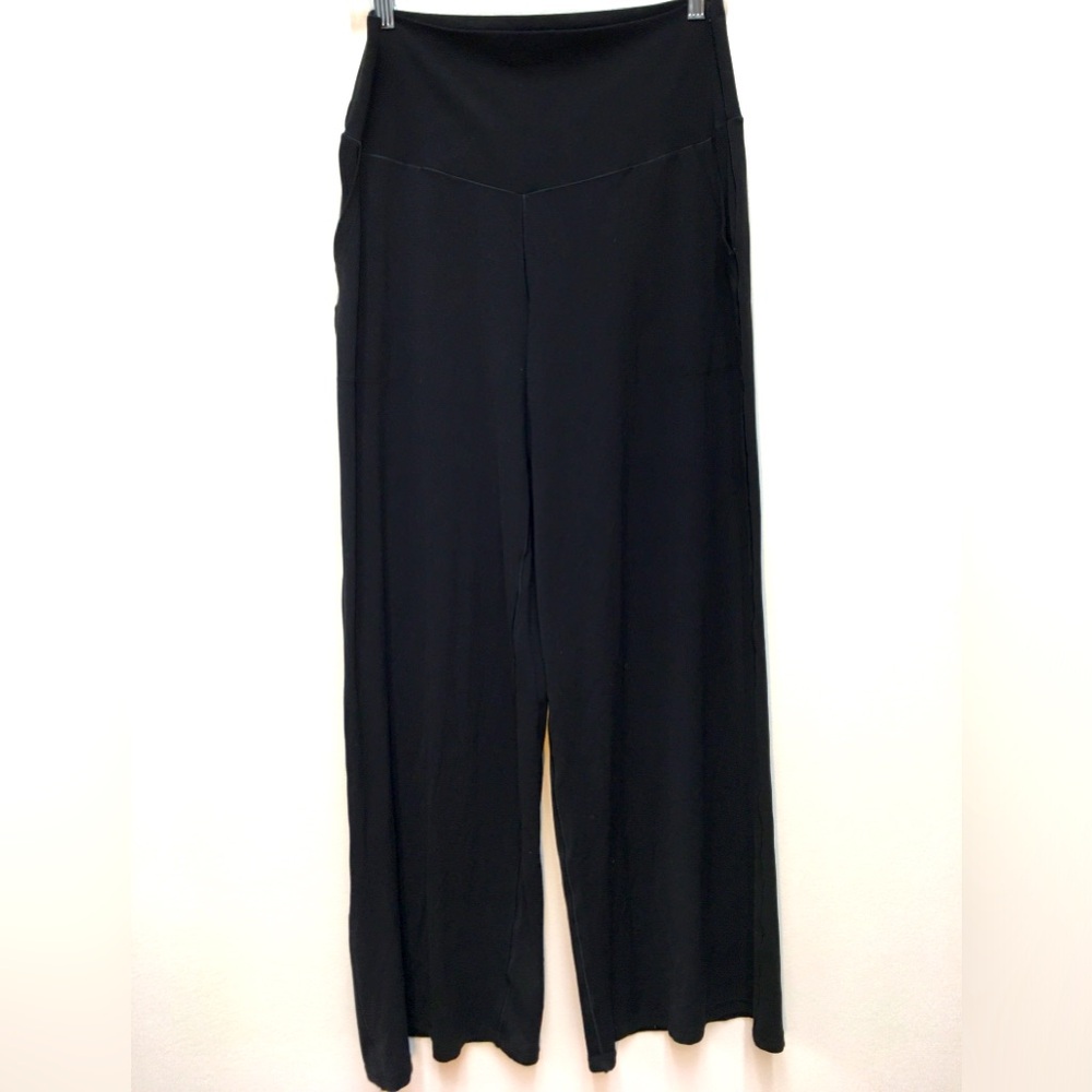 Offline High Waist Wide Leg Stretch Pants XL Black Loungewear Cozy Workout Gym